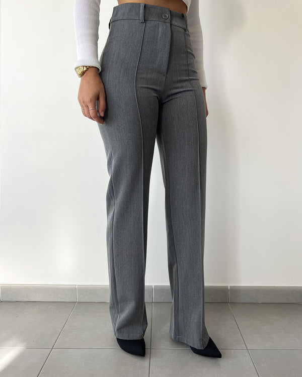 Pantalon tailleur - gris