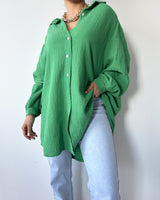 chemise gaze de coton - vert