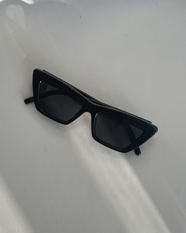 lunettes de soleil cat eye - noir