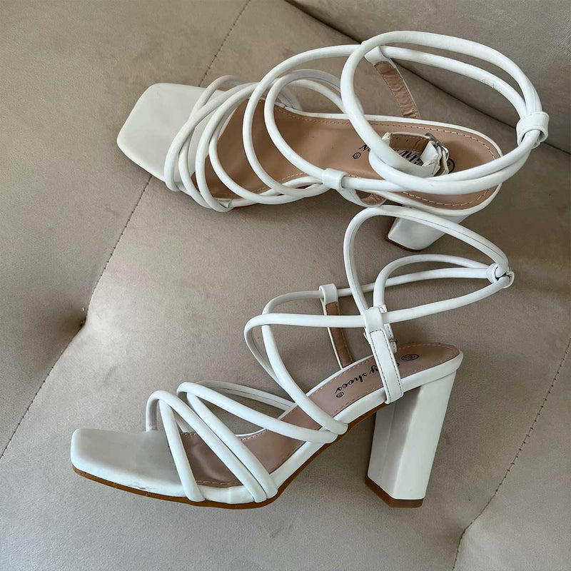 Sandales à talons - blanc